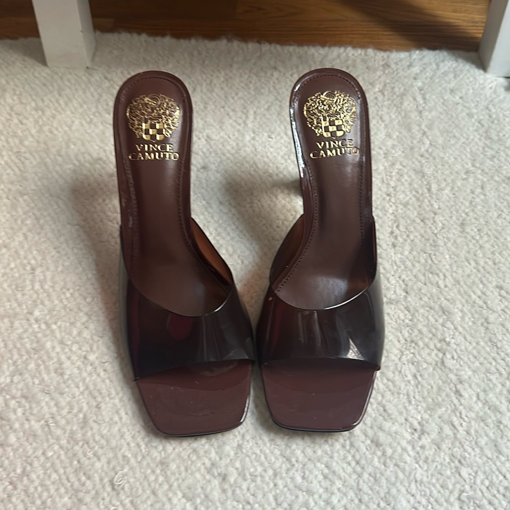 Chocolate brown heels